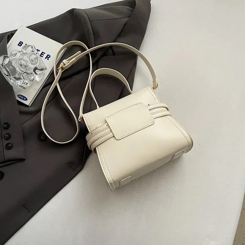 Soft Short Handle Faux Leather Crossbody Bags