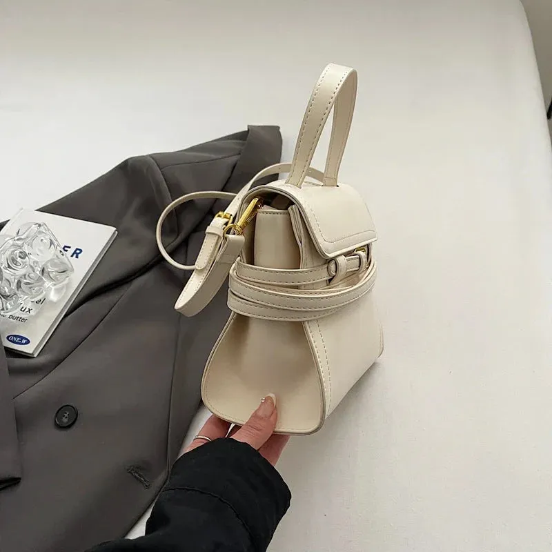 Soft Short Handle Faux Leather Crossbody Bags