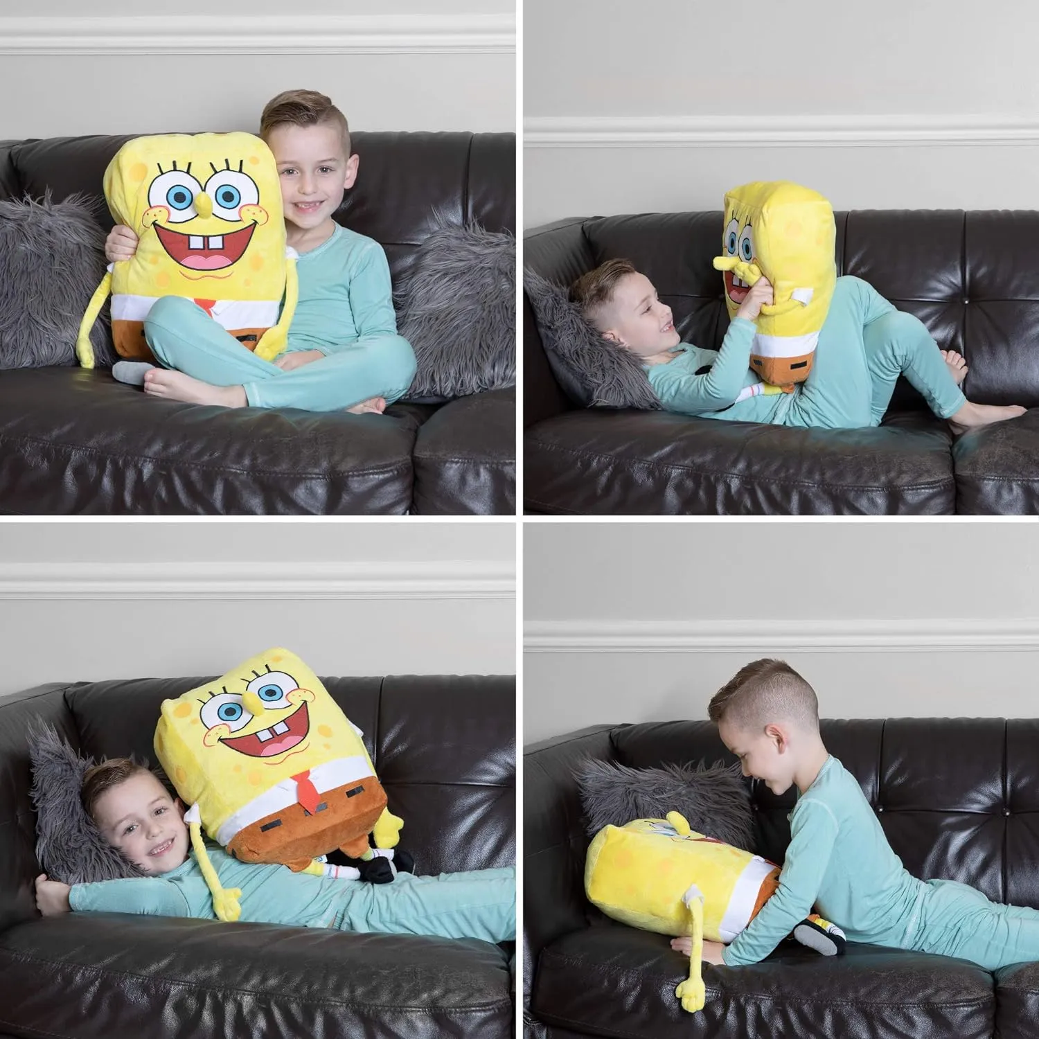 Spongebob Kids Bedding Super Soft Plush Cuddle Pillow Buddy, One Size, By Franco