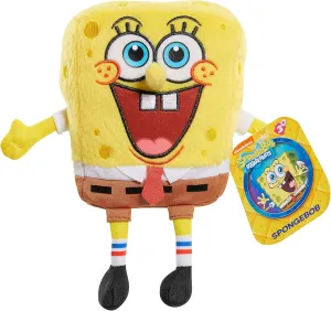 SpongeBob SquarePants 7-inch Small Bean Plush, Fun Collectible Size, Stuffed Animal, Kids Toys for Ages 3 Up by Just Play
