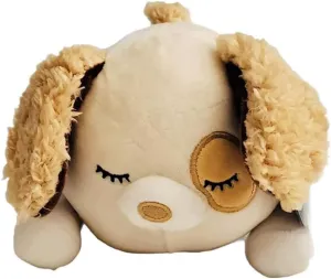Squishmallow Official Kellytoy Laying Hug Mees So Many to Choose Plush Toys Soft Plush Animal (Harrison Dog, 7.5 Inch)