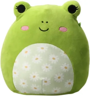 Squishmallow Official Kellytoy Plush 7.5 Inch Squishy Stuffed Toy Animal (Wendy The Frog (Floral Belly))