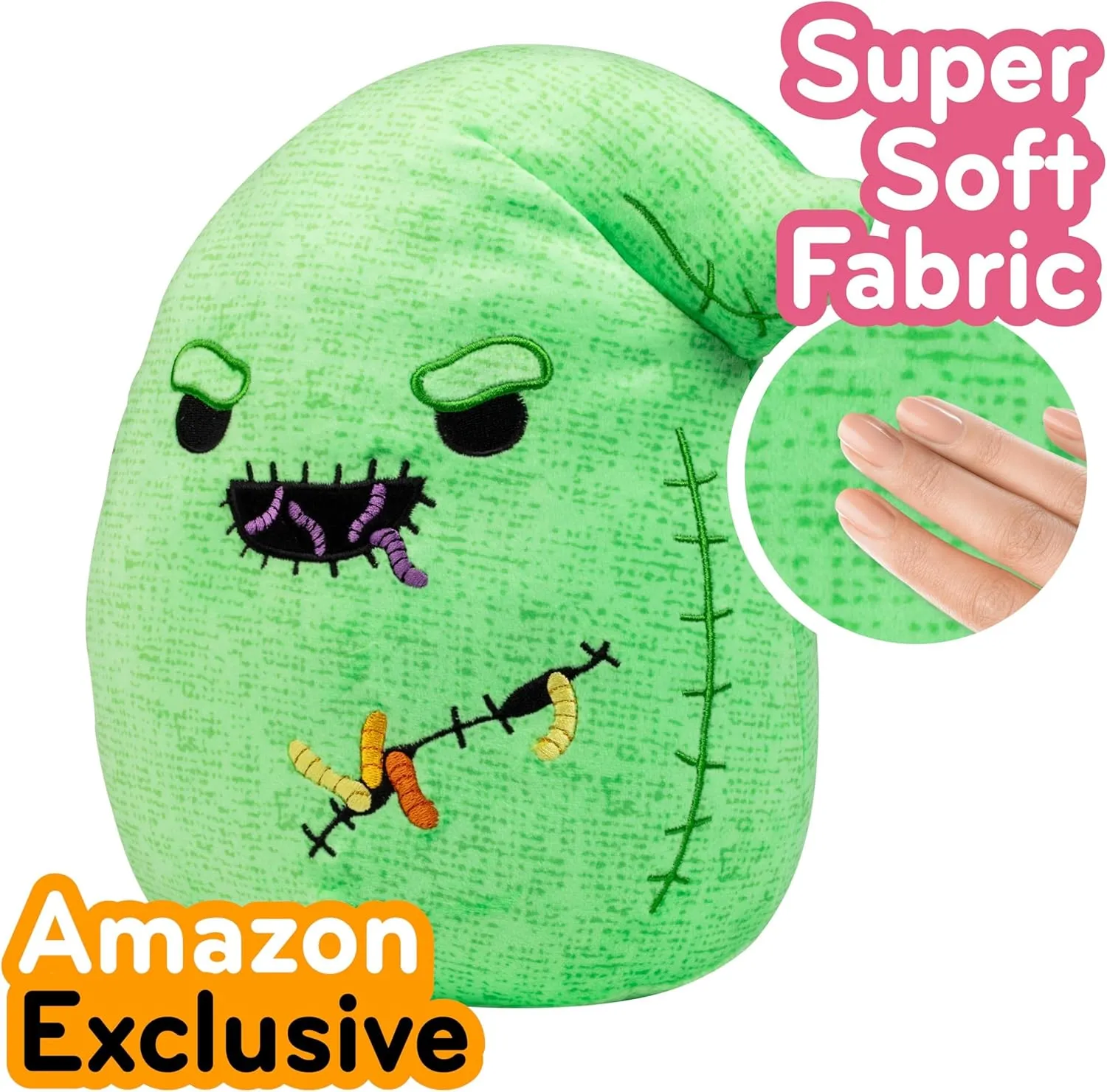 Squishmallows Original 8-Inch Oogie Boogie - Nightmare Before Christmas - Official Jazwares Halloween Disney Plush - Collectible Soft & Squishy Stuffed Animal Toy - Gift for Kids, Girls & Boys