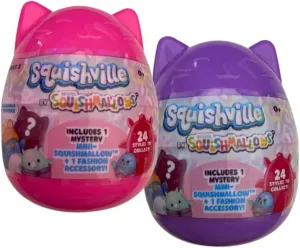 Squishmallows Squishville Mystery Mini Series 2 Plush Assortment Blind Package - Colors and Styles May Vary (2 Pack)