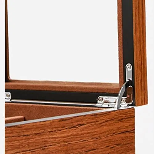 Storage Box Watch Storage Wood Watch Box for Men Women,Watch Case Display Box Wooden Watch Display Case Organizer with Clear Glass Window Top Storage Box Jewelry Boxes