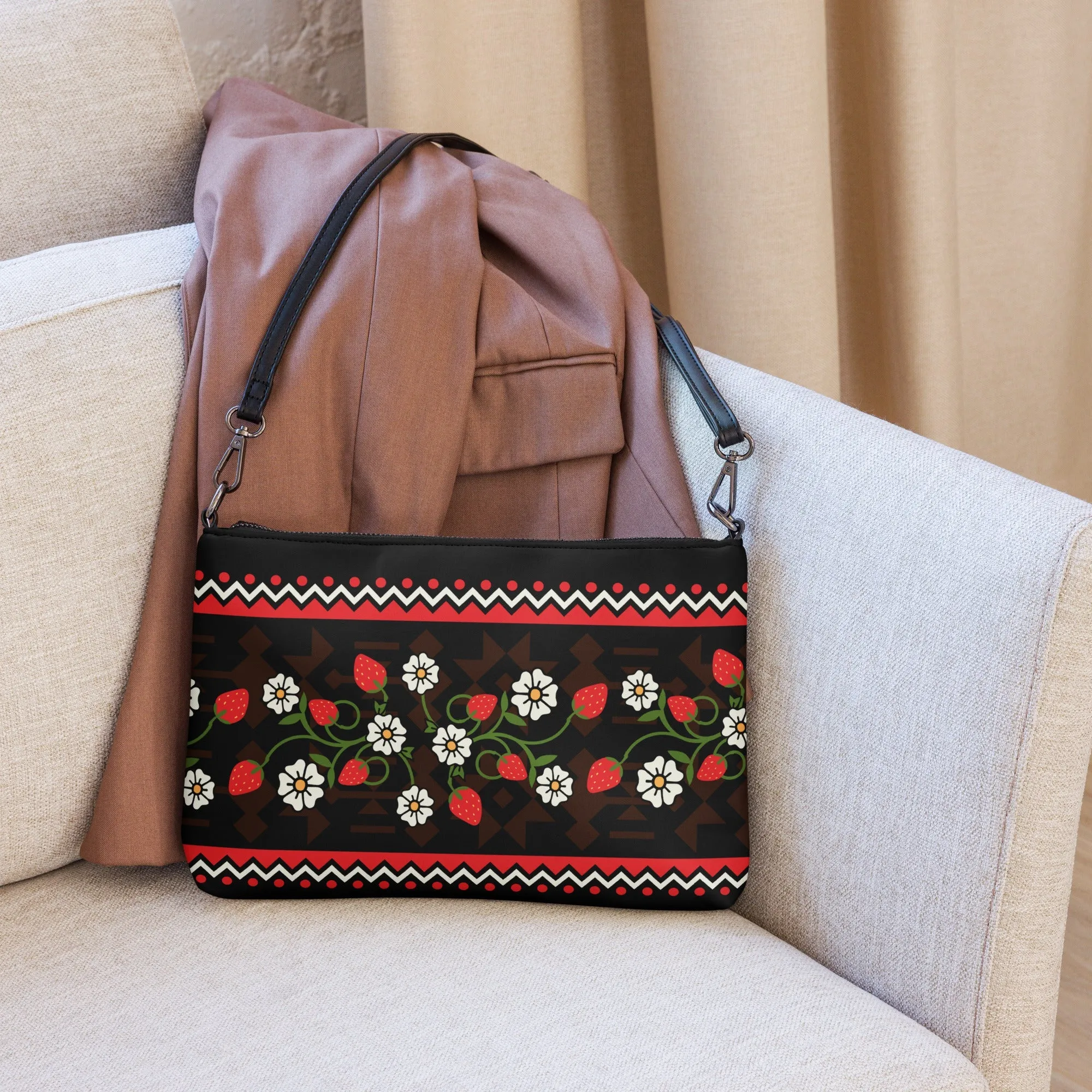 Strawberry Heart Berry Crossbody bag