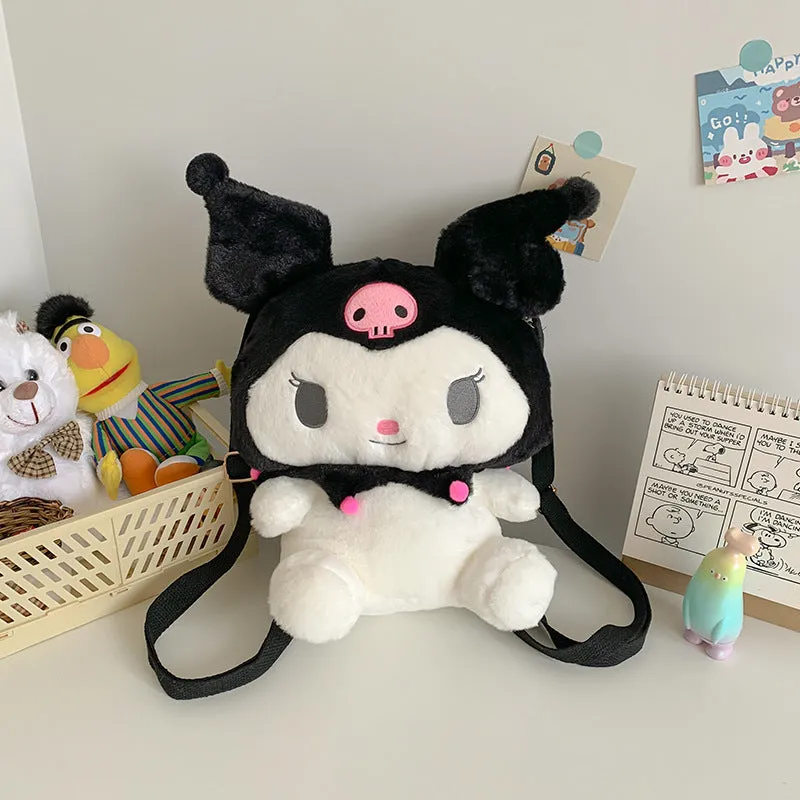 Style Soft Cute Cartoon Doll Dog Backpacks