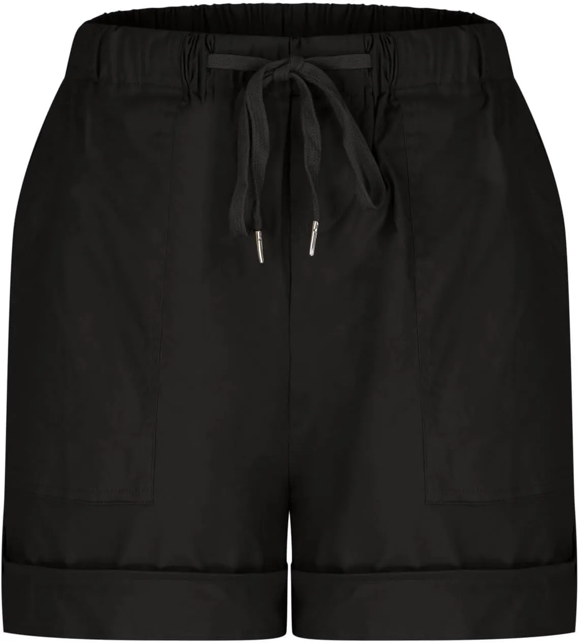 Summer Shorts for Women Plus Size Casual Elastic Waist Drawstring Short 5 Inch Inseam Beach Vacation Outfits