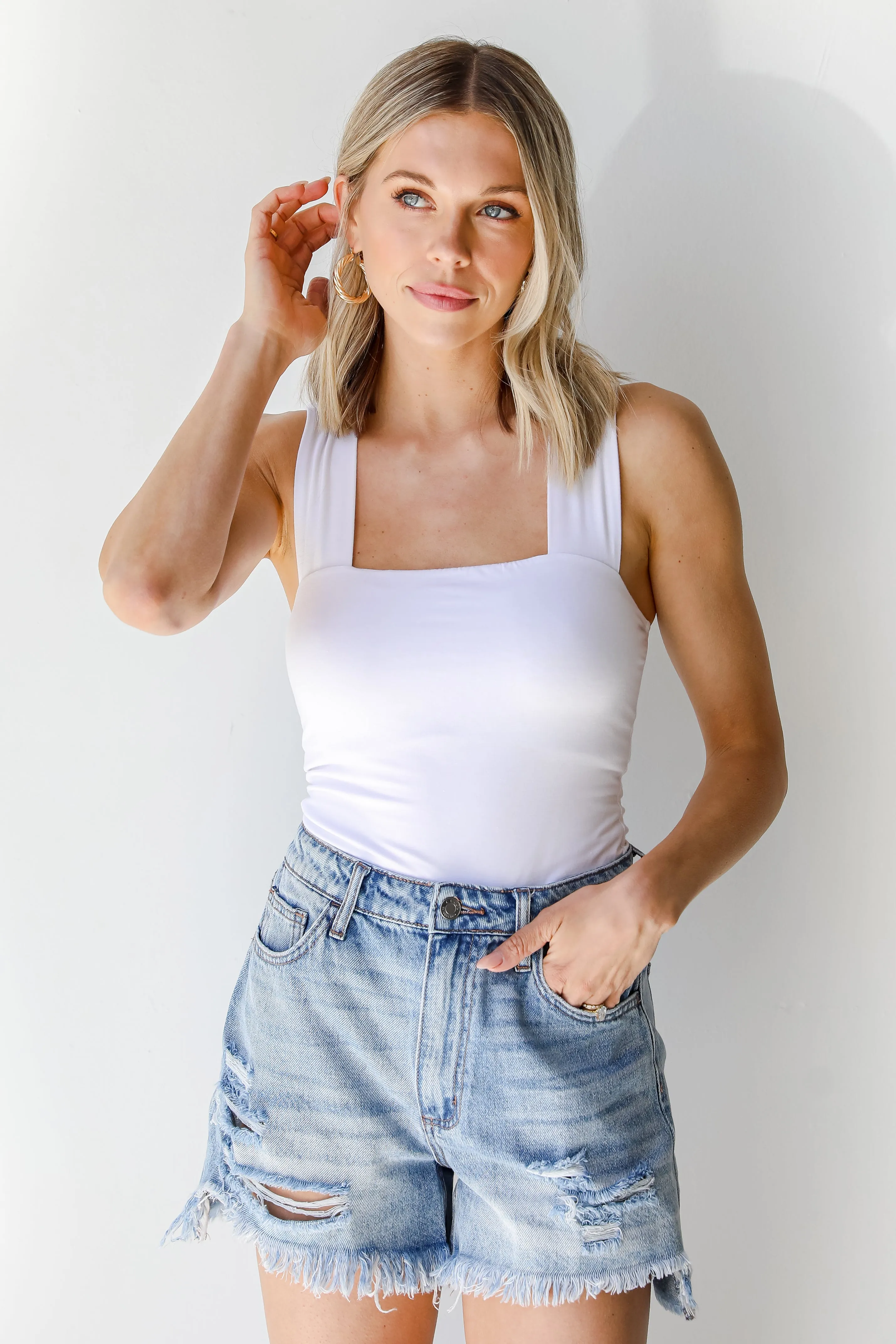 Sunny Dreams Distressed Denim Shorts