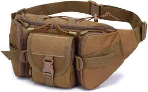 Tactical Waist Bag Military Fanny Pack,Waterproof Utility Belt Multi Pockets Storage for Hiking&Mountaineering&Camping&Riding&Fishing&Shooting&Cycling&Exploration, Type 1