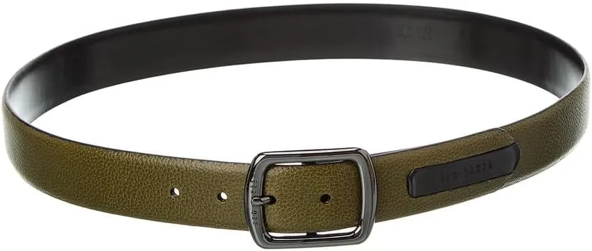 Ted Baker mens Jaims Contrast Detail Leather Belt