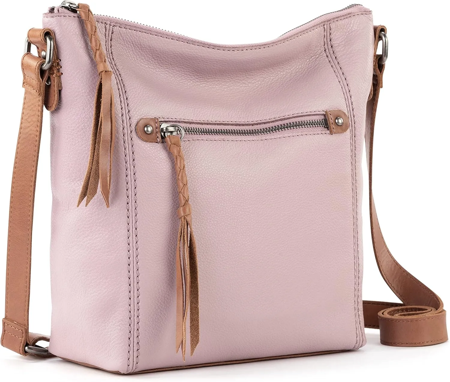 The Sak Ashland Crossbody Purse - Women's Leather Handbag For Everyday & Travel - Cross Body With Adjustable Shoulder Strap