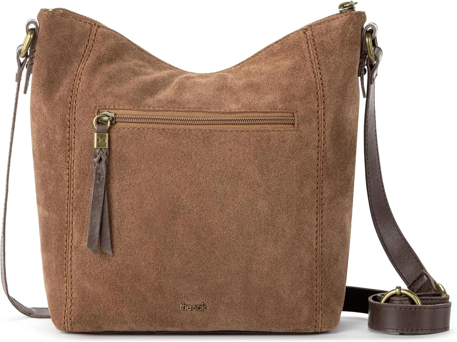 The Sak Ashland Crossbody Purse - Women's Leather Handbag For Everyday & Travel - Cross Body With Adjustable Shoulder Strap