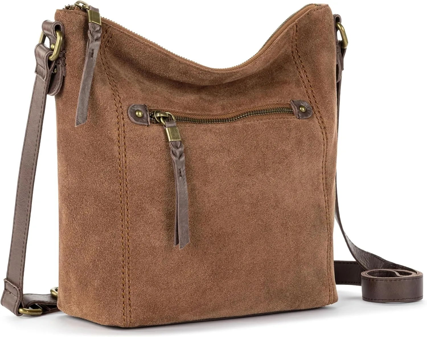 The Sak Ashland Crossbody Purse - Women's Leather Handbag For Everyday & Travel - Cross Body With Adjustable Shoulder Strap