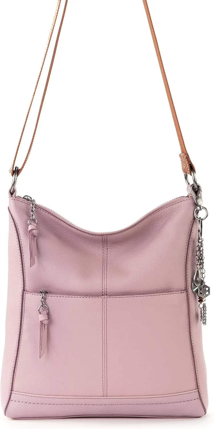 The Sak Lucia Crossbody Bag in Leather, Convertible Purse with Adjustable Strap