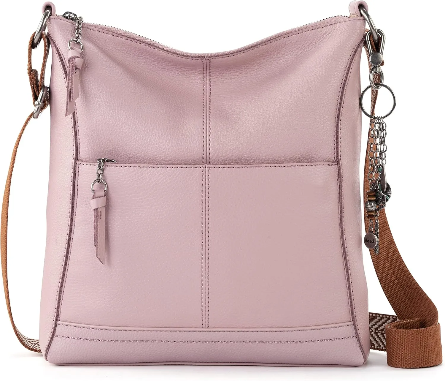 The Sak Lucia Crossbody Bag in Leather, Convertible Purse with Adjustable Strap