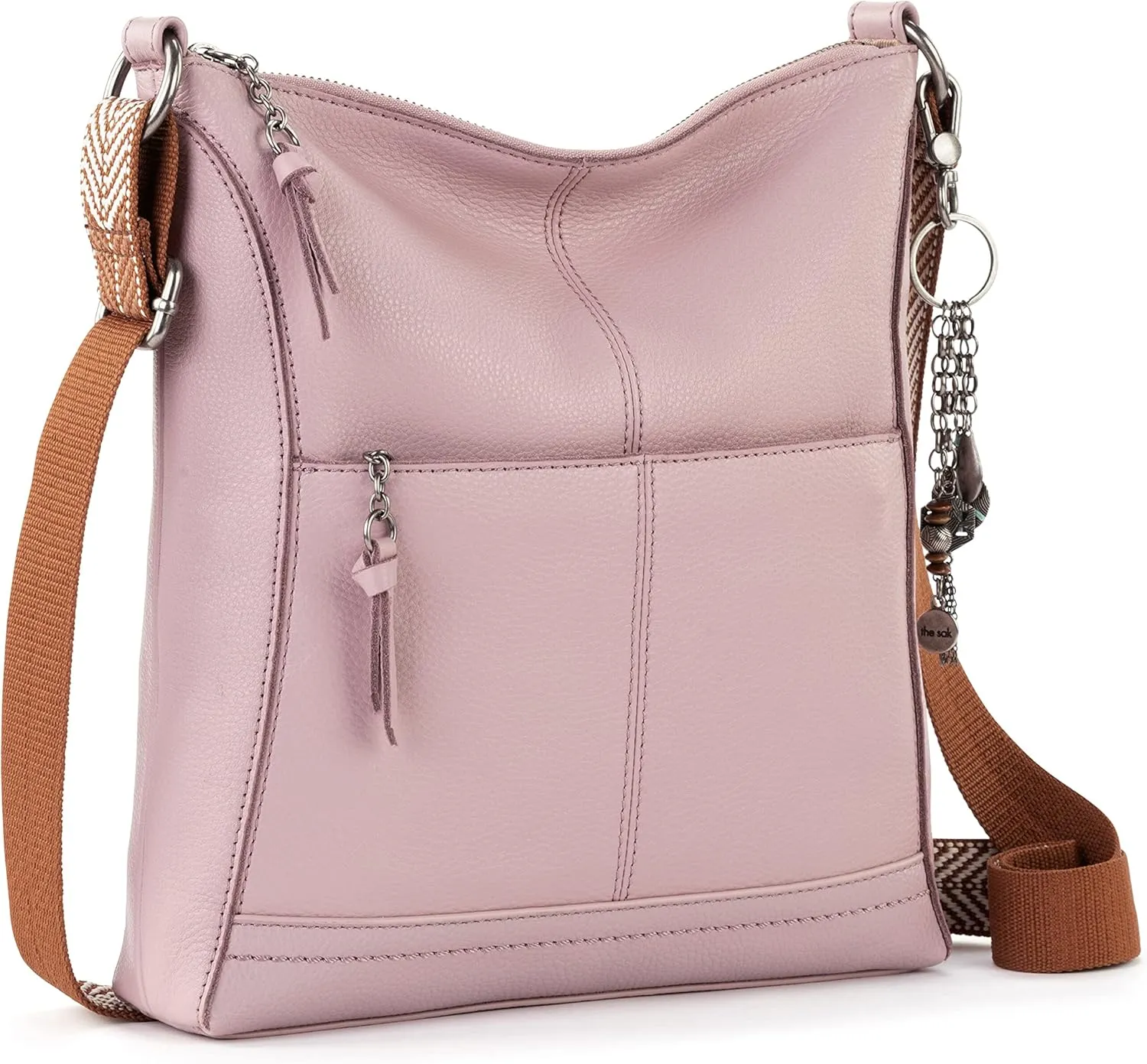 The Sak Lucia Crossbody Bag in Leather, Convertible Purse with Adjustable Strap