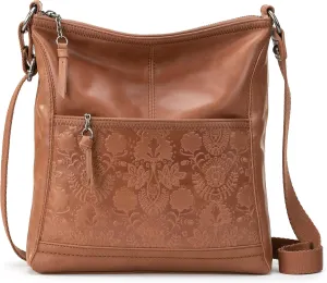 The SAK Women's Bag Iris Crossbody in Leather, Casual Purse with Adjustable Strap & Zipper Pockets, One Size