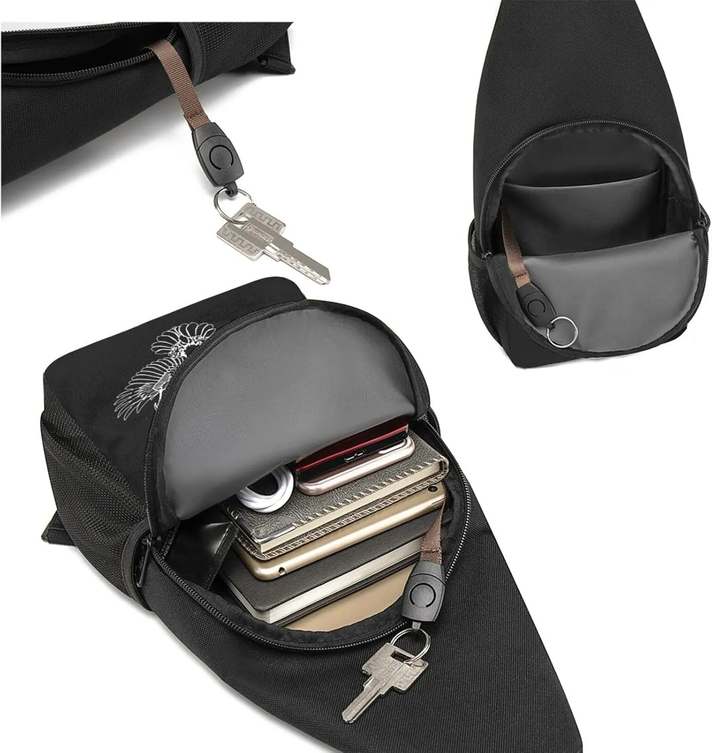 The Spear Norse Raven Symbol Adjustable Fanny Pack Waist Bag For Travel Sports