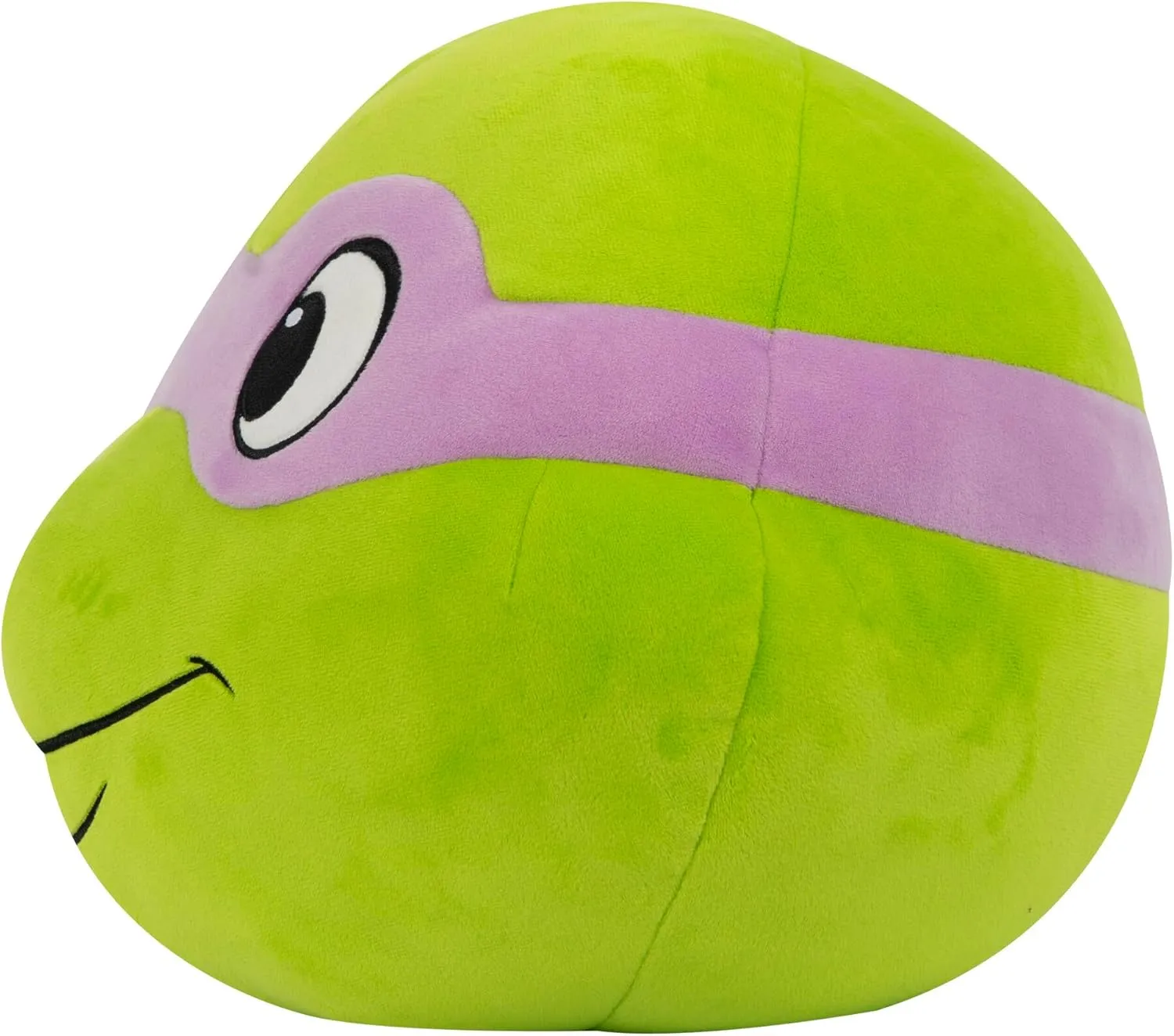 TOMY Club Mocchi Mocchi- Teenage Mutant Ninja Turtles Plush - Donatello Head Plushie - Squishy TMNT Toys - Plush Collectible TMNT Figures - Soft Plush Toys and TMNT Room Decor - 15 Inch
