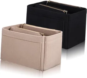 Tote Bag Organizer Insert Pack Felt Bag for Cosmetics Makeup Daily Essentials