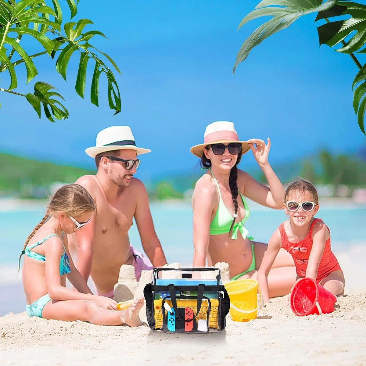 Transparent PVC Storage Bag Portable Handbag for Travel Organizing Essentials