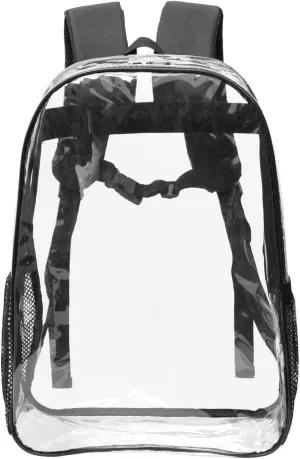 Travel Backpack for Men Women,Stylish Clear Sports Back Pack with Dual Side Mesh Pockets - Sunlit Symphony Print