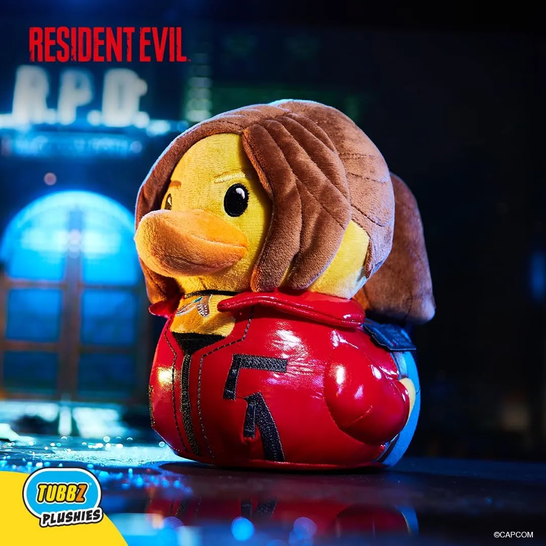 TUBBZ Plush: Resident Evil - Claire Redfield Cosplaying Rubber Duck Soft Plush Collectible Toy