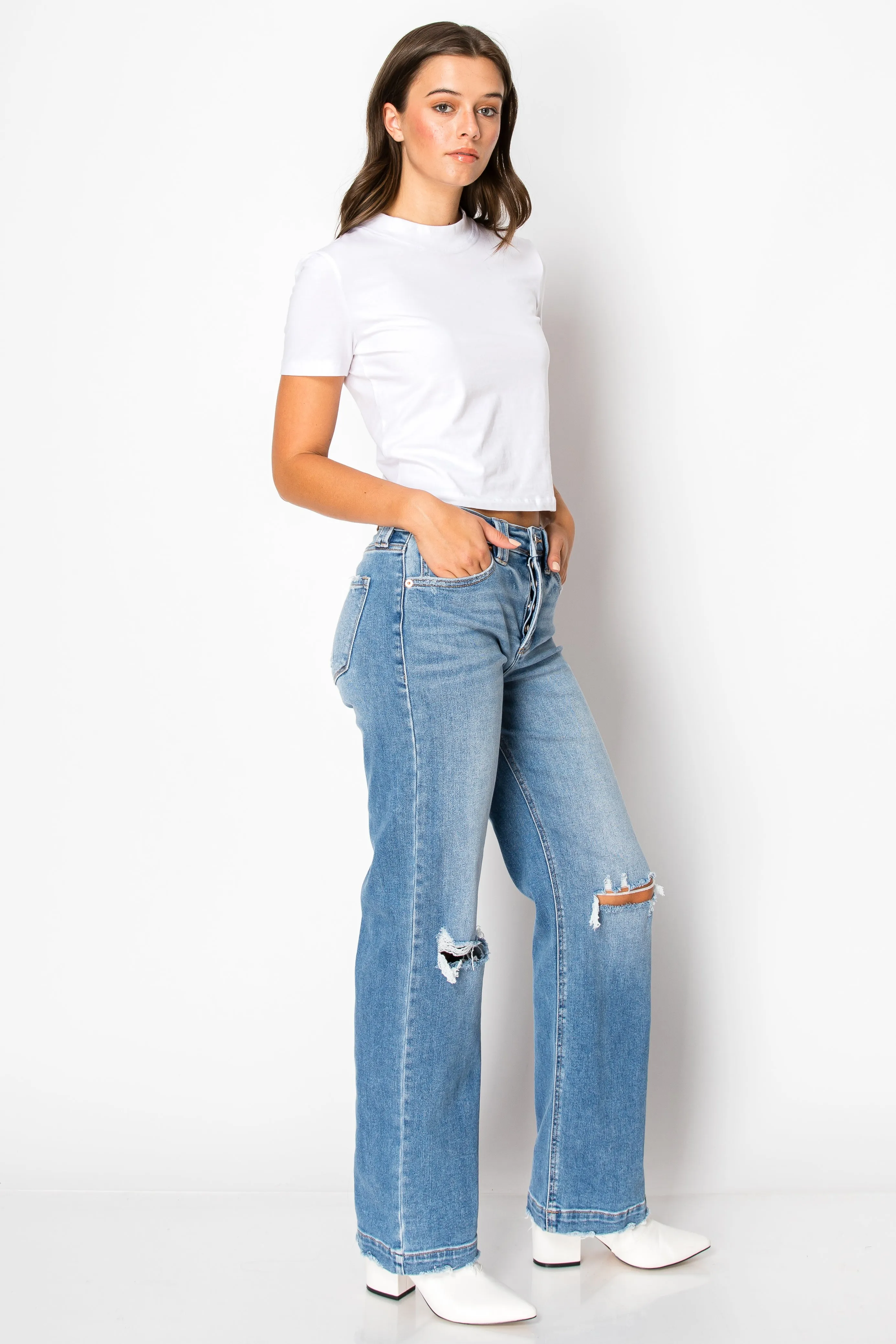 TUMMY CONTROL HIGH RISE  RELAXED STRAIGHT LEG