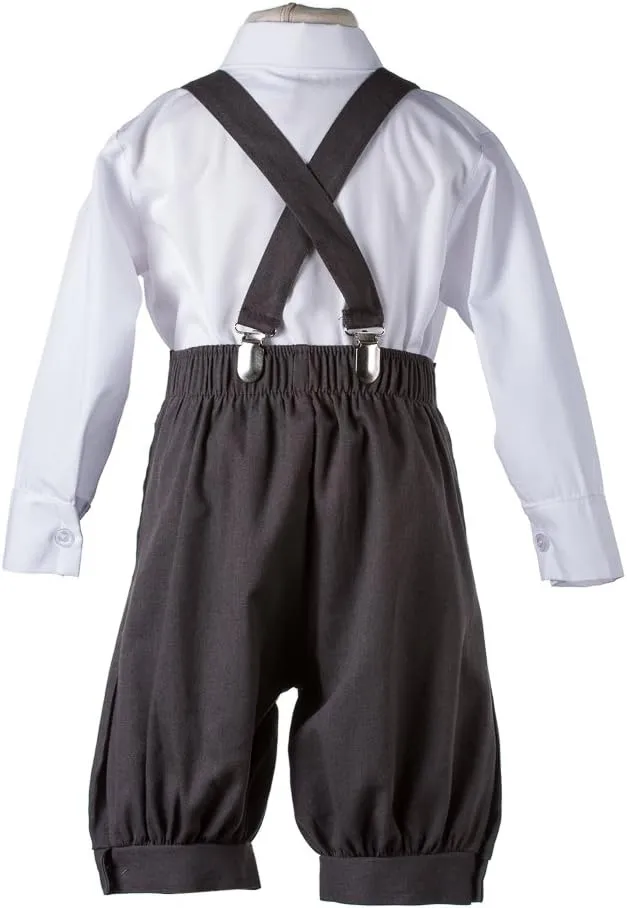 Tuxgear Boys Linen Knickerbocker Outfit with Pageboy Hat