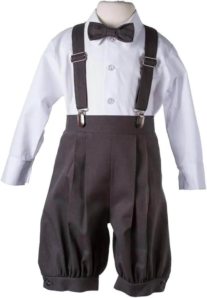Tuxgear Boys Linen Knickerbocker Outfit with Pageboy Hat