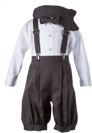 Tuxgear Boys Linen Knickerbocker Outfit with Pageboy Hat