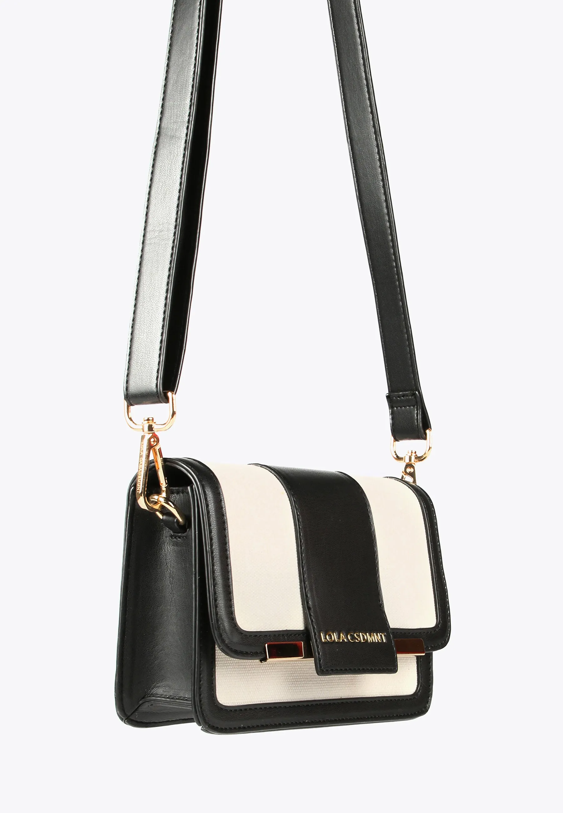 Two-tone crossbody bag