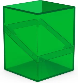 Ultimate Guard Boulder 100  Clear, Deck Case for 100 Double-Sleeved TCG Cards, Emerald, Secure & Durable Storage for Trading Card Games, Transparent