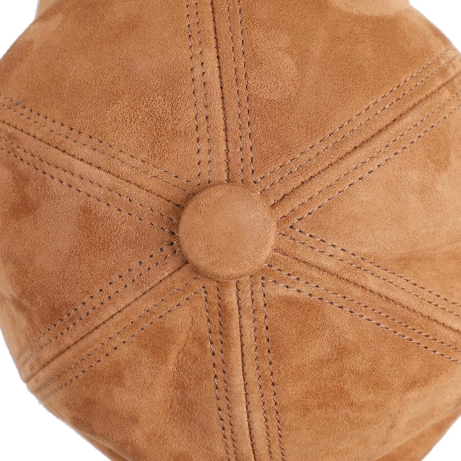 Unisex Genuine Suede Leather Baseball Caps for Mens Womens-Adjustable Back Strap