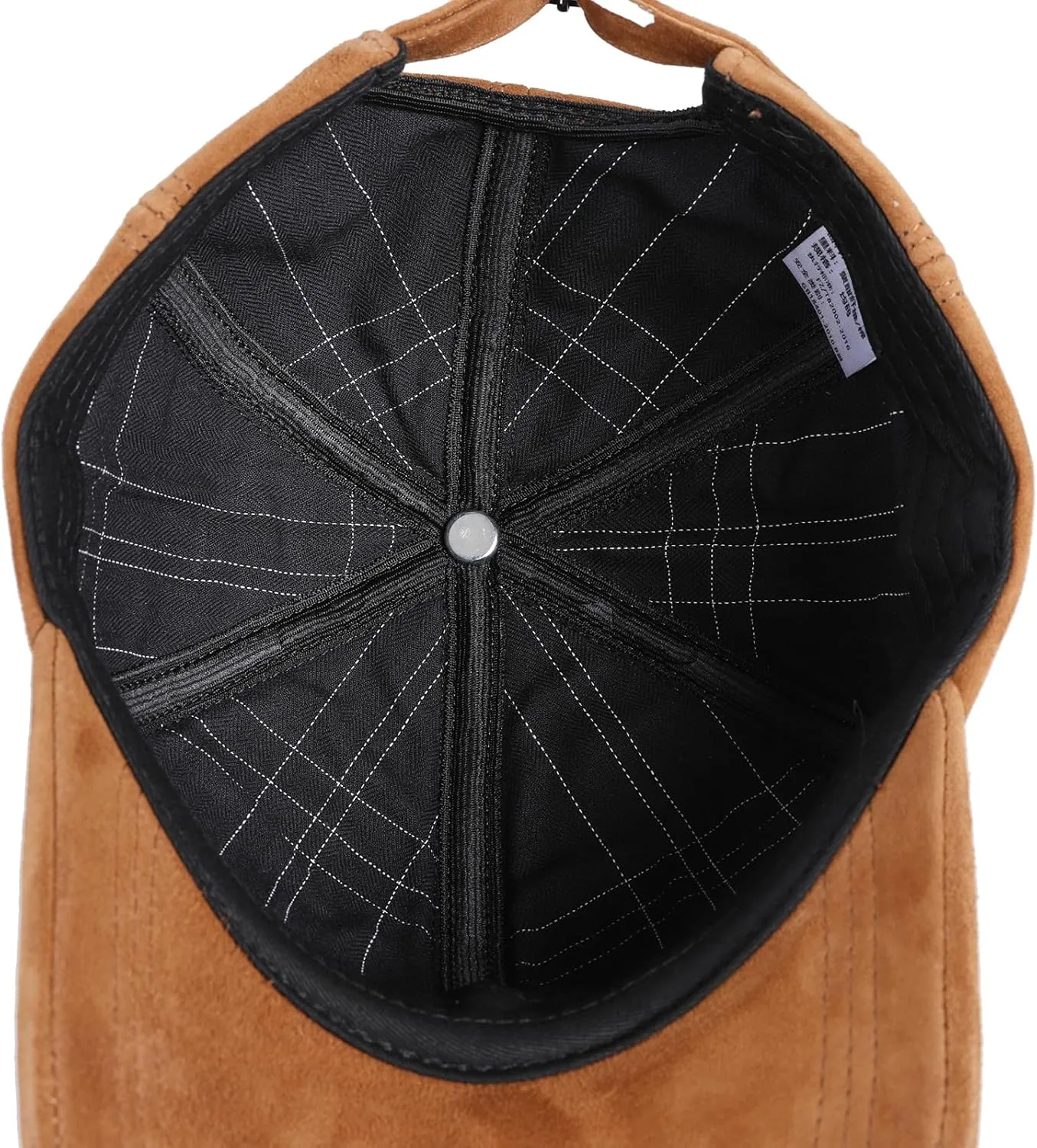 Unisex Genuine Suede Leather Baseball Caps for Mens Womens-Adjustable Back Strap