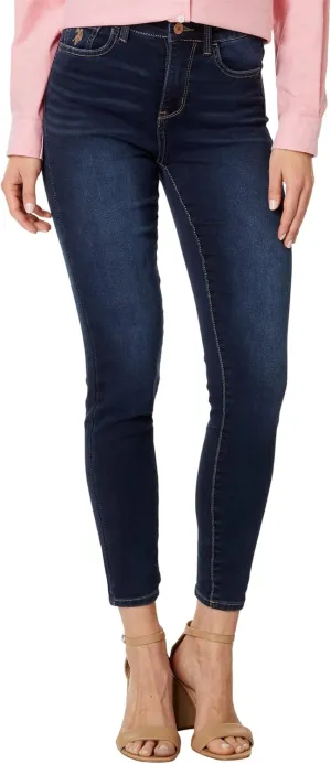 U.S. POLO ASSN. USPA Ultra High-Rise Jeans in Dark Wash Denim Dark Wash Denim 21 29
