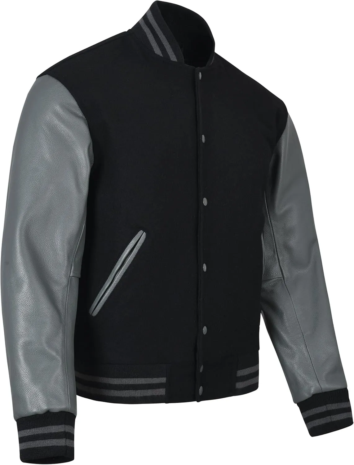 Varsity Jacket Baseball Letterman Jacket– Wool and Leather Premium Quality Unisex Basketball Jacket