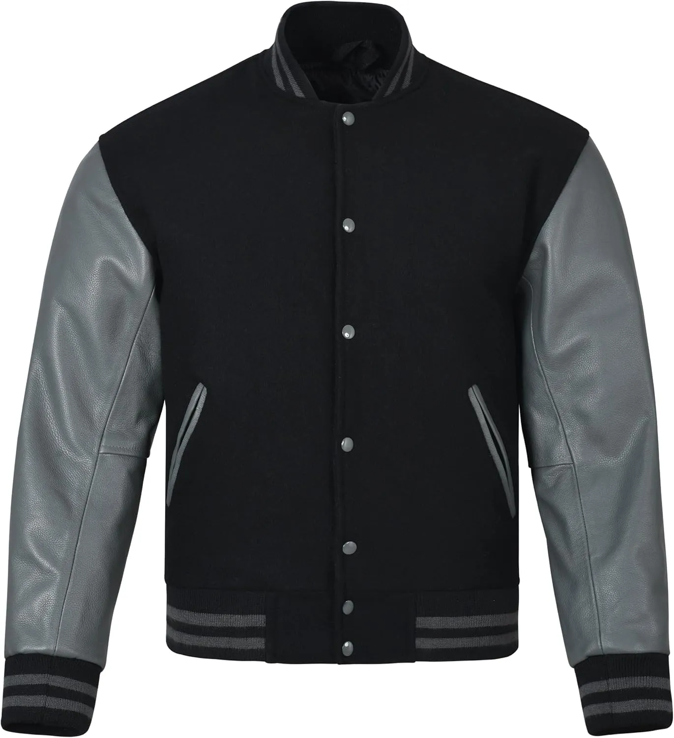 Varsity Jacket Baseball Letterman Jacket– Wool and Leather Premium Quality Unisex Basketball Jacket