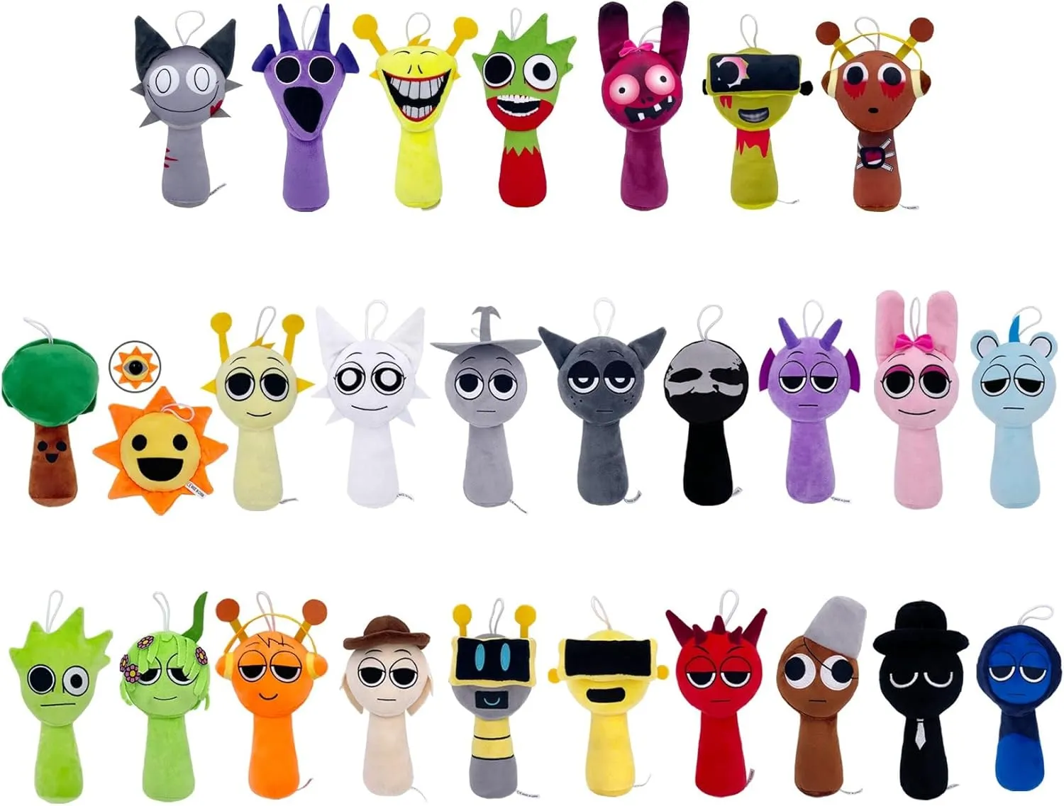 VAWcornic Sprunki Plush Toy,10" Funny Sprunki Plushies for Games Fans,Super Soft Collectible Stuffed Toy,Christmas Birthday Gifts for Fans Stocking Stuffers