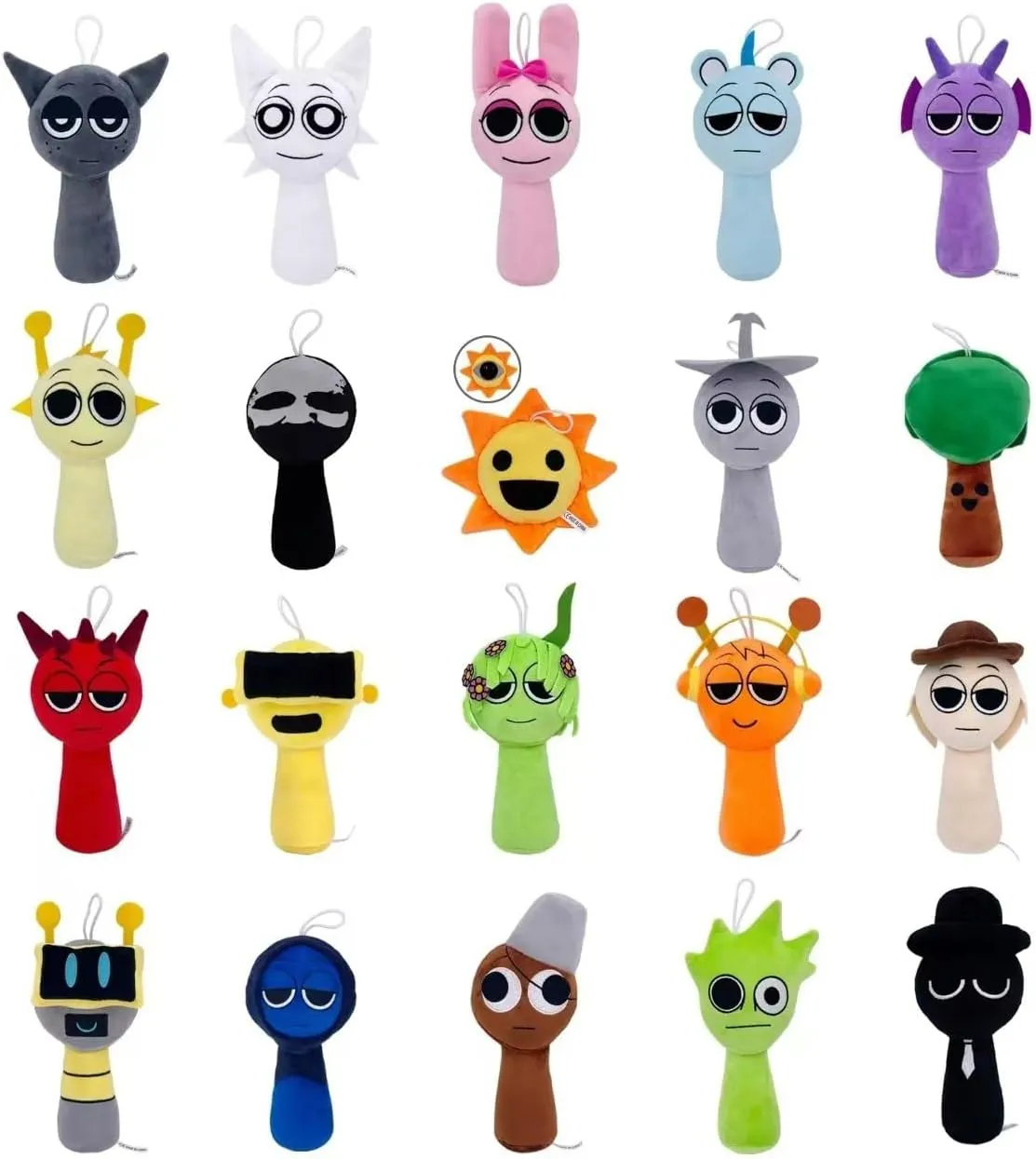 VAWcornic Sprunki Plush Toy,10" Funny Sprunki Plushies for Games Fans,Super Soft Collectible Stuffed Toy,Christmas Birthday Gifts for Fans Stocking Stuffers