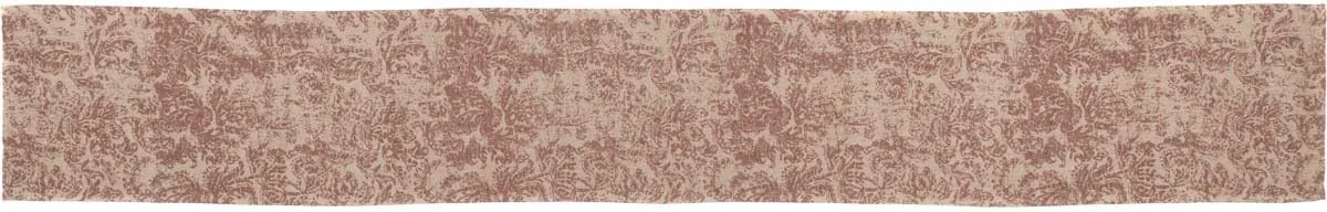 VHC Brands Rebecca Crimson Farmhouse Vintage Dining Room Distressed Pattern Table Runner 13x90