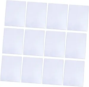VICASKY 12pcs Portable Trading Photo Sleeves Top Open Design Lightweight Protectors for Game Cards Photos Compact Convenient Storage Easy to Clean