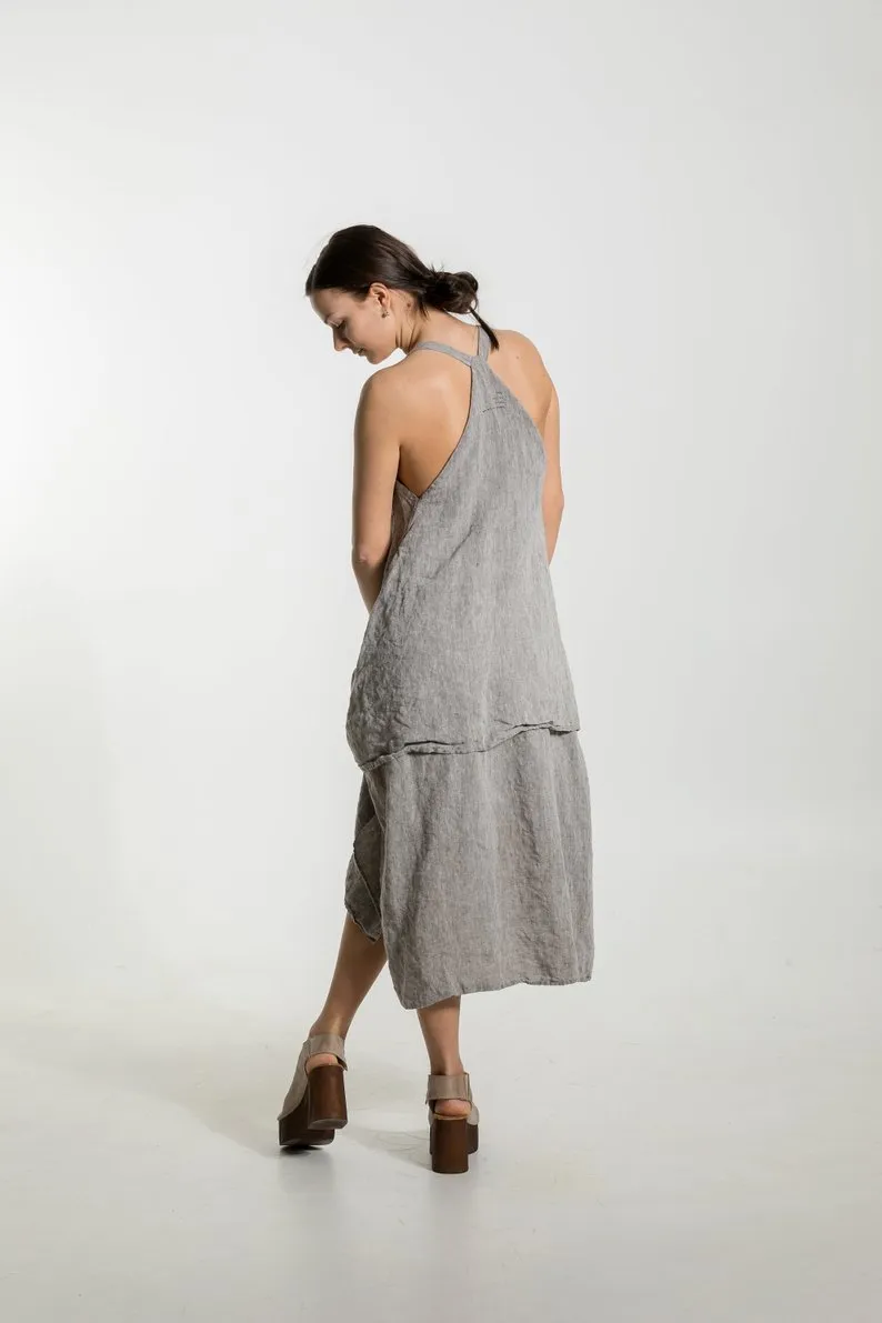 Vintage Apron Pinafore Dress