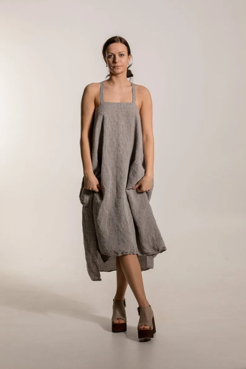 Vintage Apron Pinafore Dress