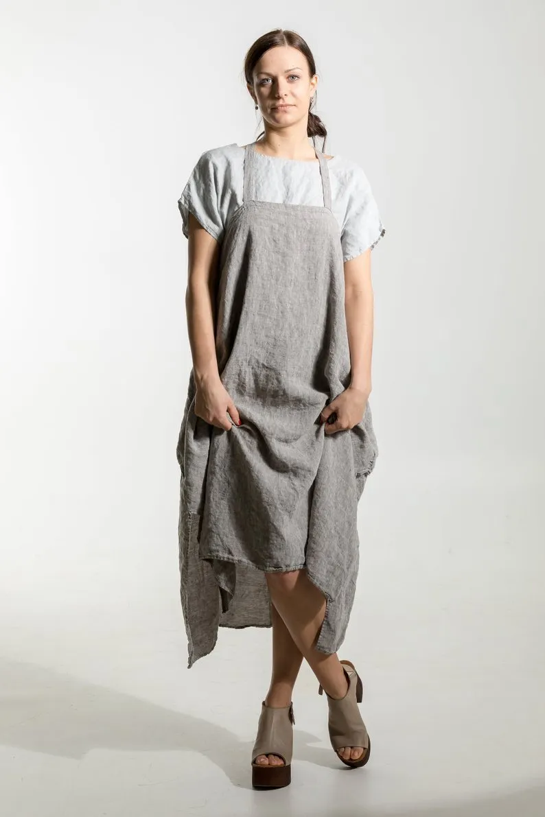 Vintage Apron Pinafore Dress