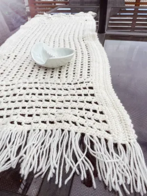 Vintage Boho Handmade Table Runner