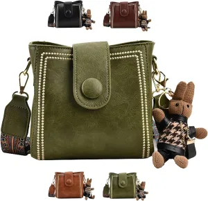 Vintage Fashion Bag With Adjustable Wider Shoulder Strap, Vintage Small Water Bucket Bag, Vintage Fashion Crossbody Bag