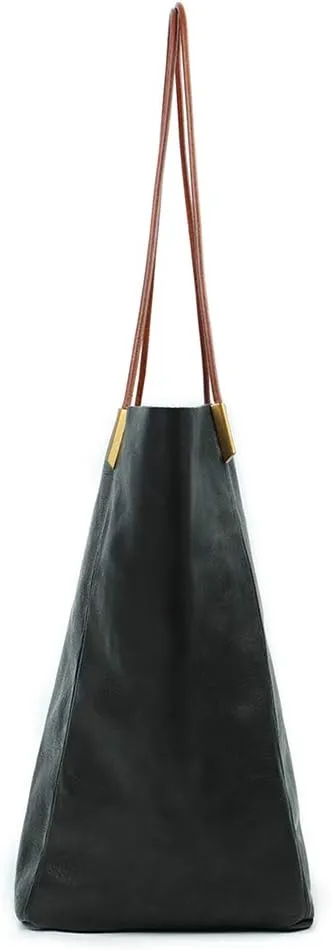 Vintage Handmade Women's Soft Full Leather Tote Bags Large Capacity Top Handle Satchel Handbags for Women
