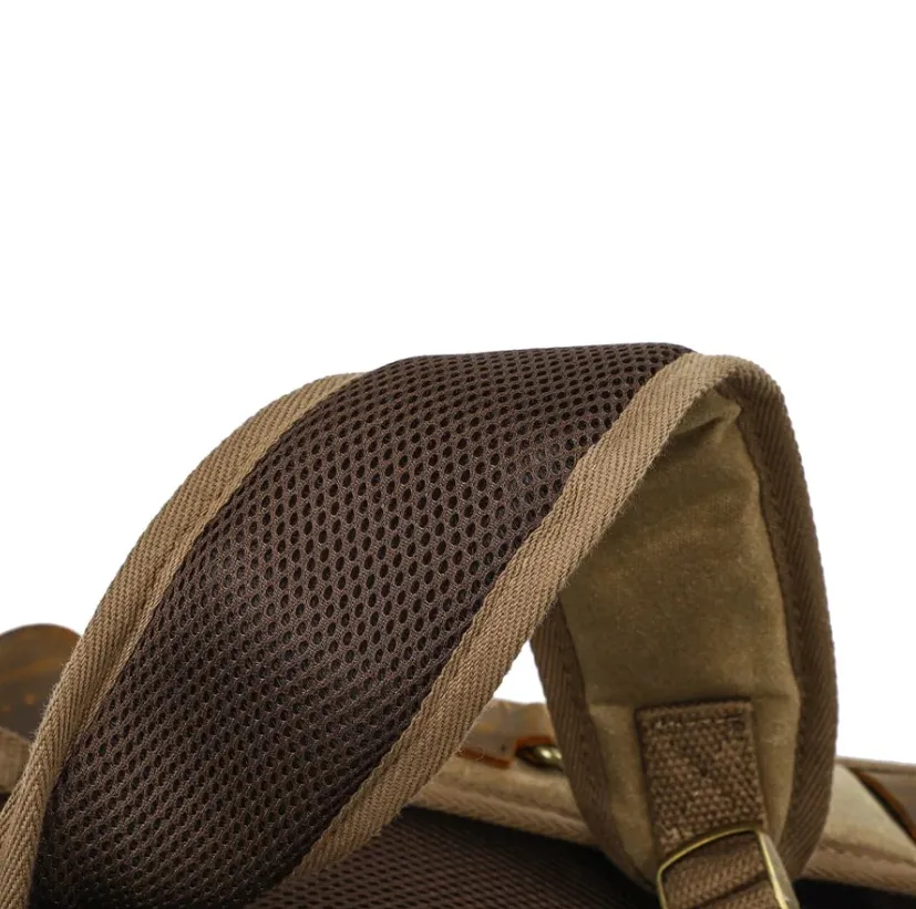 Vintage Leather Camera Backpack  | Mount Cook